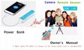 Portable mobile power Remote shutter