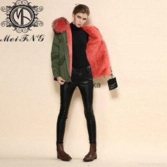 100% Pure Cotton Faux Fur Lined Parka In UK fashion