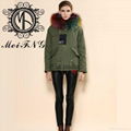 100% Pure Cotton Real Fox Lined Parka In
