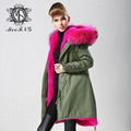 Winter Thick Warm Women's Fleece Parka Coat Hooded Overcoat Long Jacket