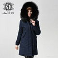 Newest Design Parka Jacket, Fur Coat From Guangzhou Factory 5