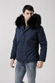 Fashionable men jackets with fur lined parka coat 4