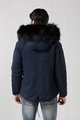 Fashionable men jackets with fur lined parka coat 5