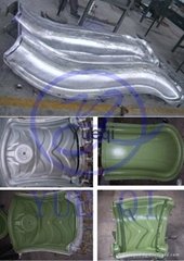custom aluminum rotational molding slide mold