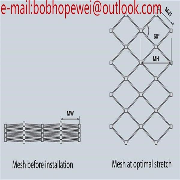 stainless steel wire rope ferrule mesh stainless steel cable netting 3