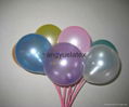 10 inch 2.2g beautiful pearl Round yellow balloon 1