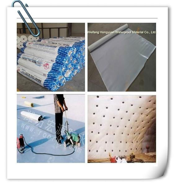 1.2mm White Grey PVC Waterproof Membrane 4