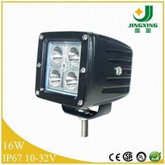 Hot sell square 16W led work light high intensity led driving light