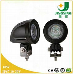 100% waterproof Aluminum 10W led work light 12v cree led driving lights