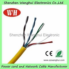 Factory Direct Sales 24awg CCA UTP Cat5e Network Cable with 305m/roll