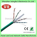 CCA, Copper 23awg utp cat6 ethernet cable 4