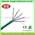 CE approved indoor outdoor bare copper utp cat6 China network cable 3
