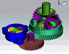 Small modulus mute plastic gear and reducer design and manufacturing plant