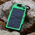 Waterproof solar charger power bank 5000MAH 1