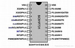 易峰晨科技豆漿機IC芯片SC91F731