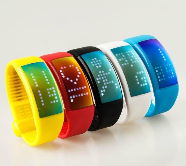 TVG 3D Pedometer Calories Jelly Unisex LED Wrist Smart Bracelet watch Signature  3