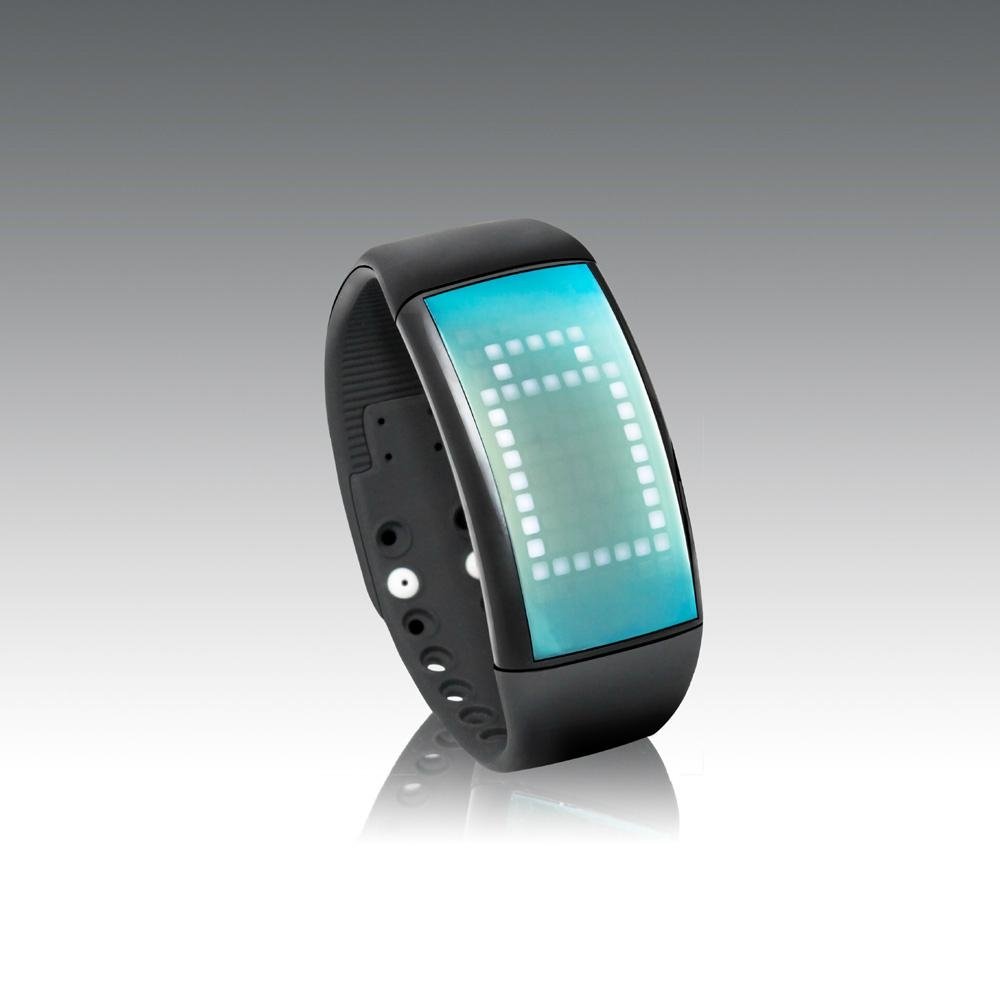 TVG 3D Pedometer Calories Jelly Unisex LED Wrist Smart Bracelet watch Signature  2