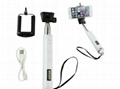 Flexion QuickSnap Extendable Selfie stick with built-in Bluetooth Remote Shutter 1