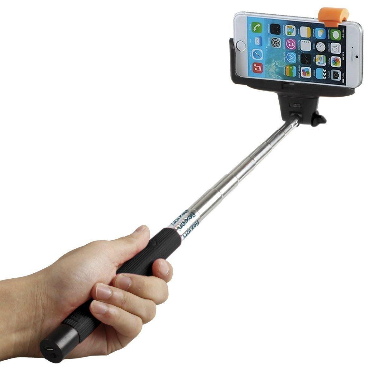 Bluetooth Monopod Selfie Stick Self Remote Shutter Button for iPhone 6, 6 Plus 5 5