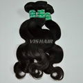 10inch-30inch Virgin Indian Remy Hair Body wave Natural Black 100g/pc 1