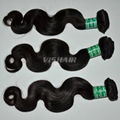 10inch-30inch Virgin Indian Remy Hair Body wave Natural Black 100g/pc 2