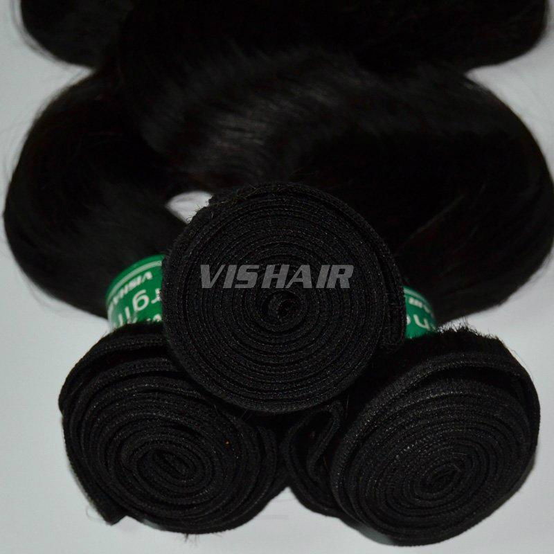 10inch-30inch Virgin Indian Remy Hair Body wave Natural Black 100g/pc 4