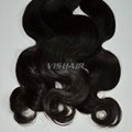 10inch-30inch Virgin Indian Remy Hair Body wave Natural Black 100g/pc 5