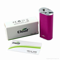 Hot Sale! Eleaf Istick 30 watts mod 2200mah vv vw box mods Free ship 2015 Eleaf