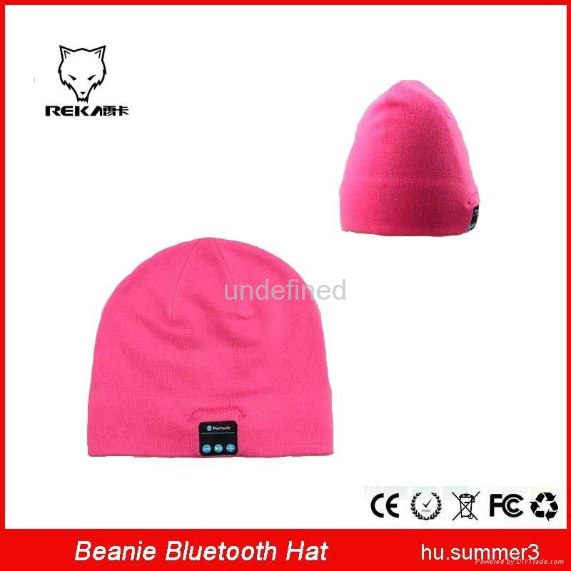 Most popular Bluetooth Music Soft Warm Beanie Hat Cap with Stereo Headphone Head 3