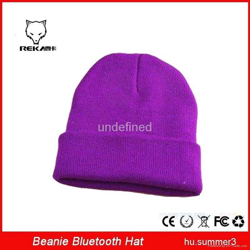 Most popular Bluetooth Music Soft Warm Beanie Hat Cap with Stereo Headphone Head 5