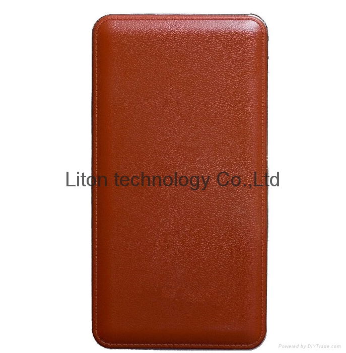 High-end power bank with leather housing 4