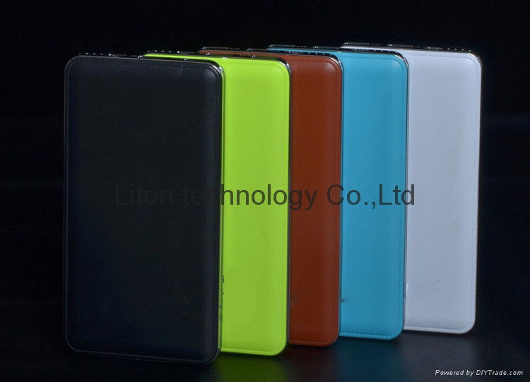 High-end power bank with leather housing 3