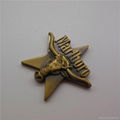 Metal Copper Badges Antique Imitation