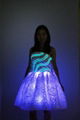 optical fiber luminous dress for stage  performance 2