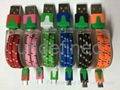 Colour Fabric Braided Micro USB Sync Charger Cable for Samsung S4 S3 HTC 2