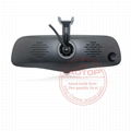 Rear view mirror dvr monitor with dual DVR, Compass, touch screen 4