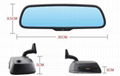 Universal 5 Inch Car Anti-glare Mirror with  FM Bluetooth Radar 3