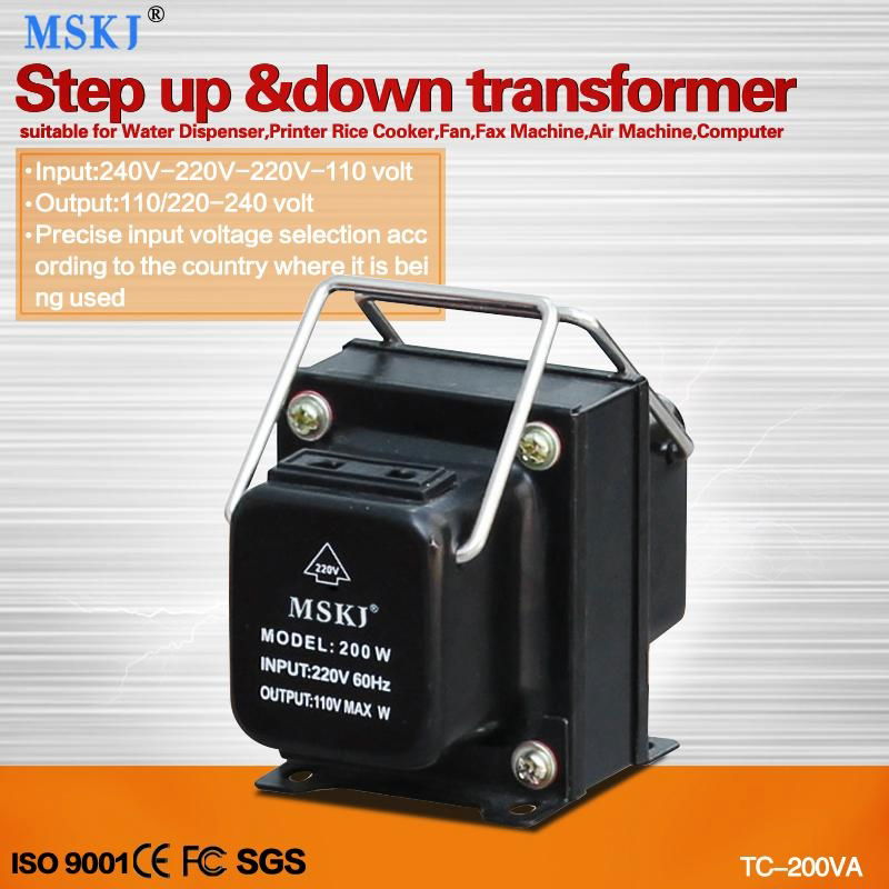 TC-200VA step up and down transformers with high quality