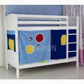 Soild pine wood kids bunk bed 2