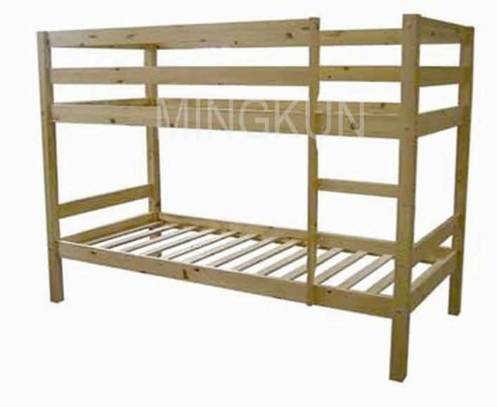 Cheap Pine wood double decker bed