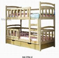 Wooden kids bunk bed