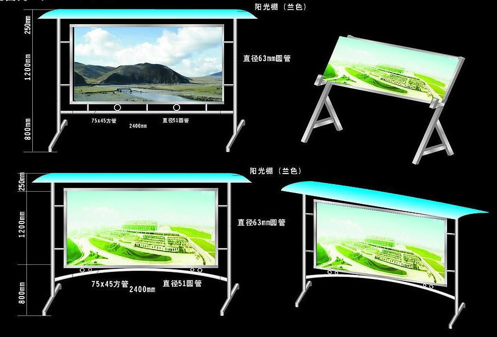 四川成都不锈钢宣传栏 4