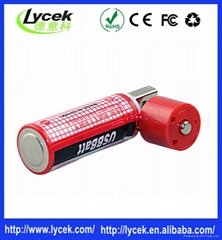 Rechargeable batteries USB port charger battery 1.2v 1450mah