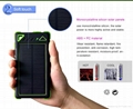 2015 New solar charger 8000mAh dual USB waterproof battery power bank 5