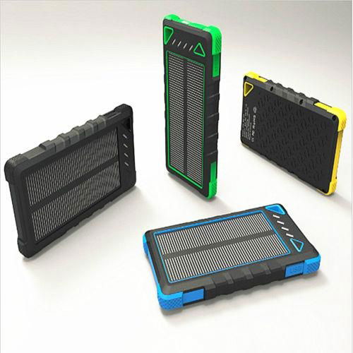 High Capacity power bank 8000 mah water resistant external solar power bank