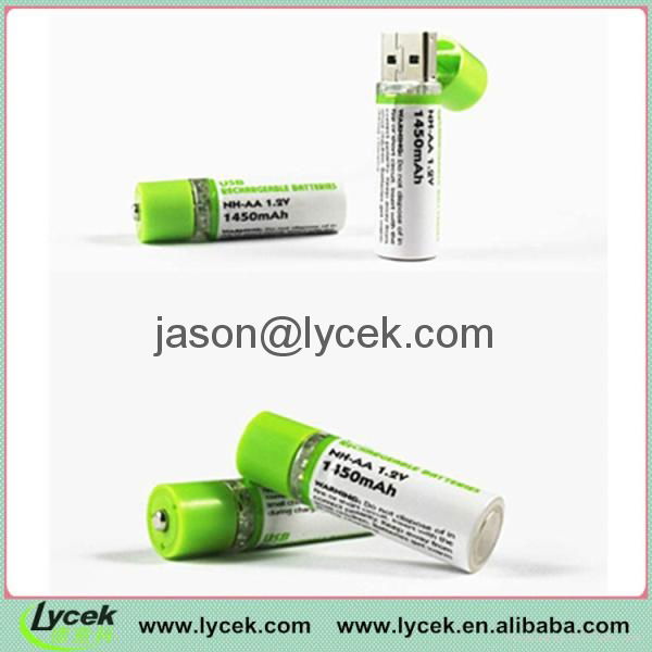 AA 1.2v Continuance Usb Rechargeable Battery 3