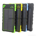 Waterproof Solar Power Bank 8000mAh Solar Mobile Phone Charger Solar Charger 1