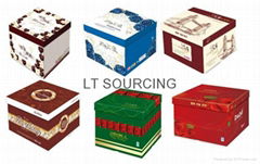 Top and base paper box with top and bottom lid cardboard box custom design