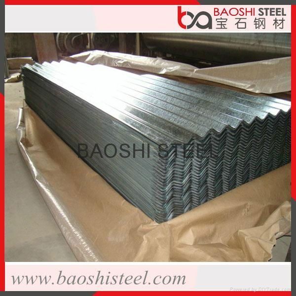 0.12-2.0mm Anticorrosion corrugated roofing sheet made of galvanised steel coils