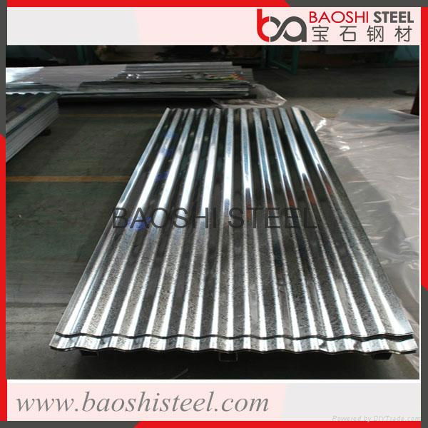 Baoshi steel customerized zinc coated metal roofs made in China 2